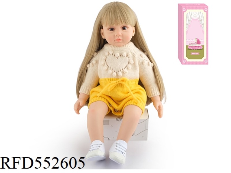 60CM REBORN DOLL SOFT PLASTIC HIGH SIMULATION BABY DOLL