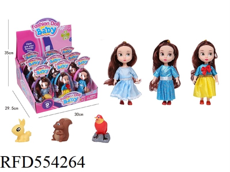 6 INCH SOLID BODY MULTI MIXED BIG EGG DOLL 9PCS