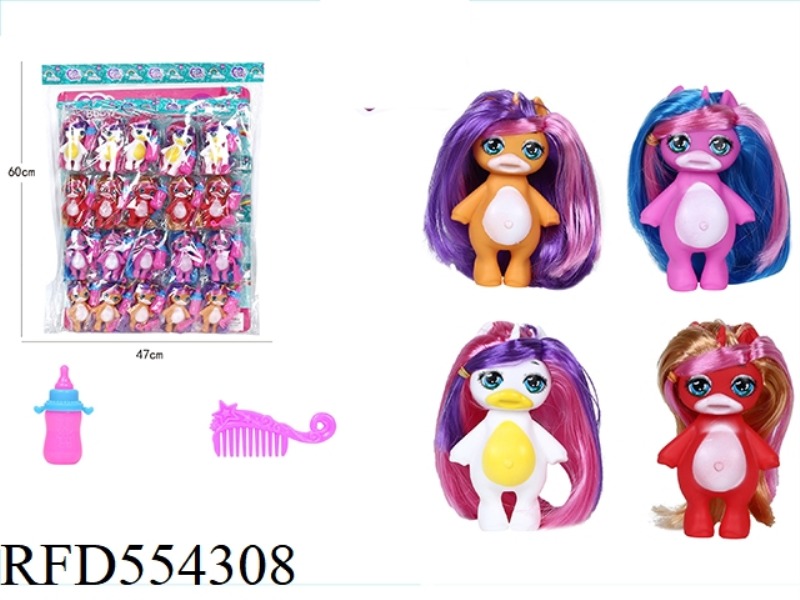 MORE THAN 5 INCHES OF MIXED UNICORN WITH COMB, BABY BOTTLE 20