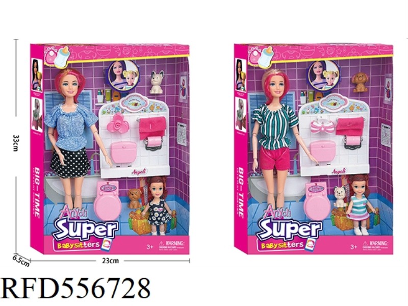 BARBIE HAND BATHROOM SET