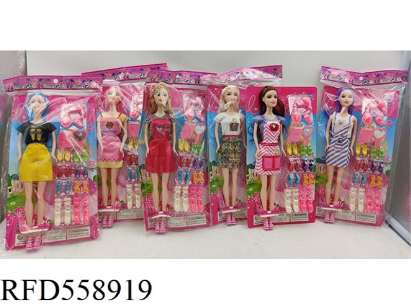 11-INCH BODY BARBIE + BLISTER 6 MIXED