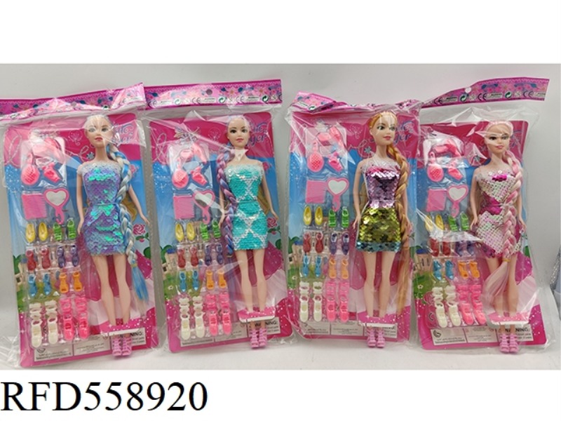 11-INCH BODY BARBIE + BLISTER 4 MIXED