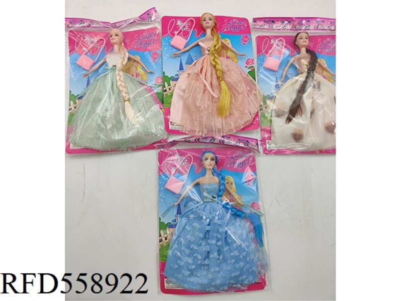 11-INCH FULL-BODY DRESS BARBIE + BAG 4 MIXED