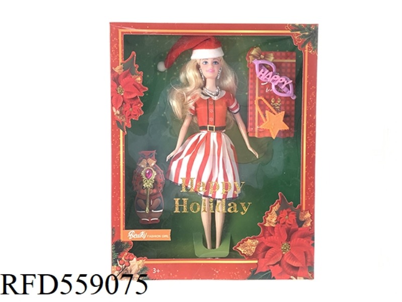 11.5 INCH FULL-BODY CHRISTMAS COLLECTION BARBIE