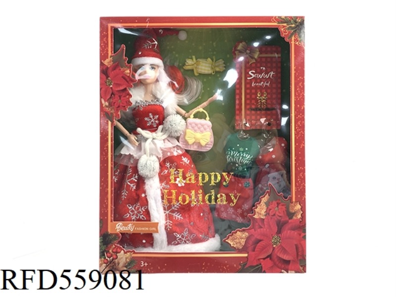 11.5 INCH FULL-BODY CHRISTMAS COLLECTION BARBIE
