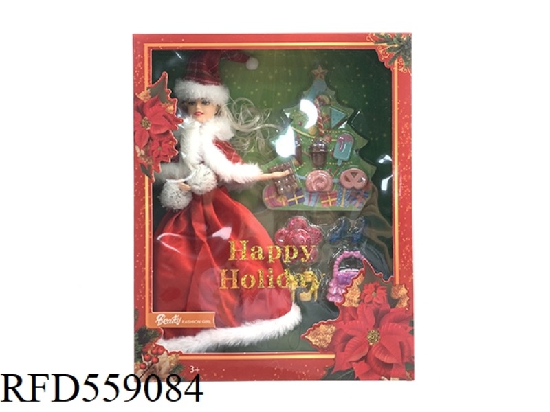 11.5 INCH FULL-BODY CHRISTMAS COLLECTION BARBIE