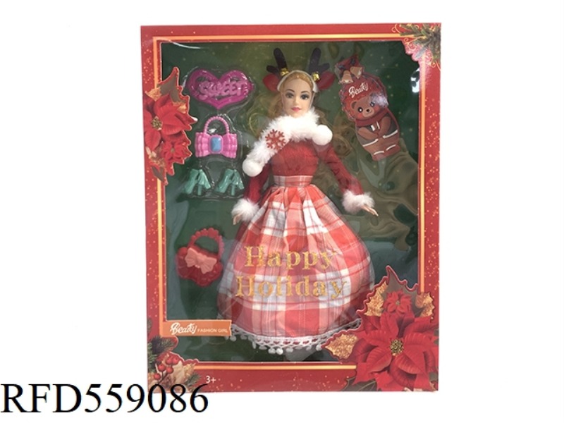 11.5 INCH FULL-BODY CHRISTMAS COLLECTION BARBIE