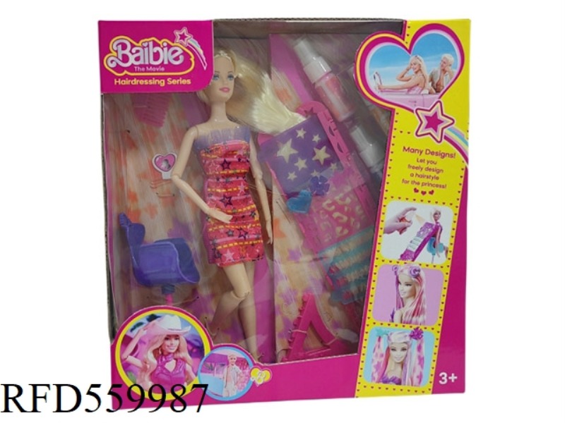 DIY HAIR COLORING BARBIE