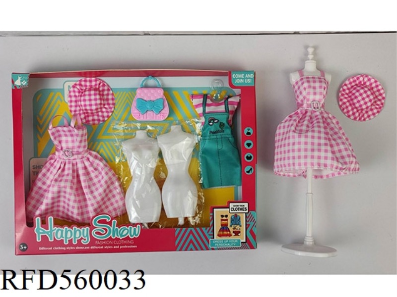 NEW 11.5-INCH BARBIE DRESS WITH DIY MODEL FRAME