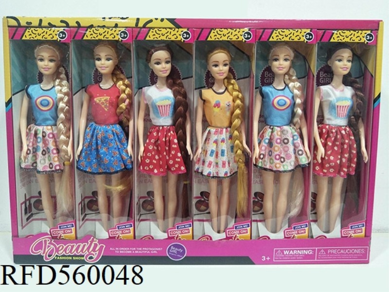 11 INCH BIG FOOT CASUAL BARBIE 12PCS
