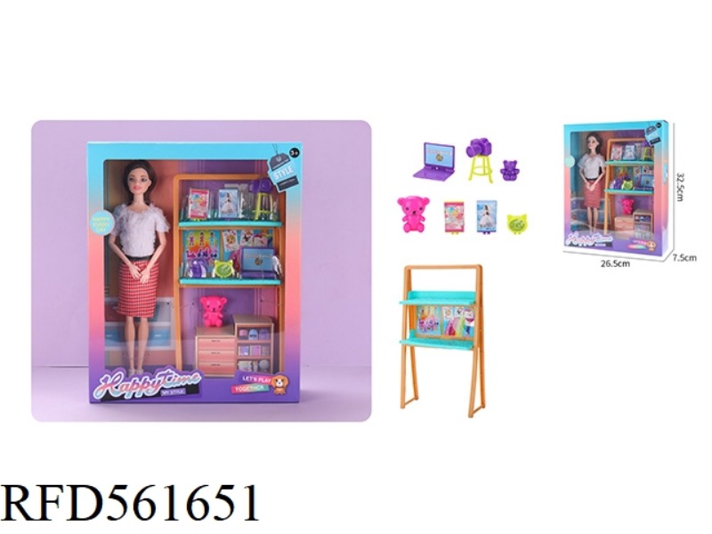 THE 11.5-INCH BARBIE DOLL WAS PAIRED WITH A FAMILY TOY