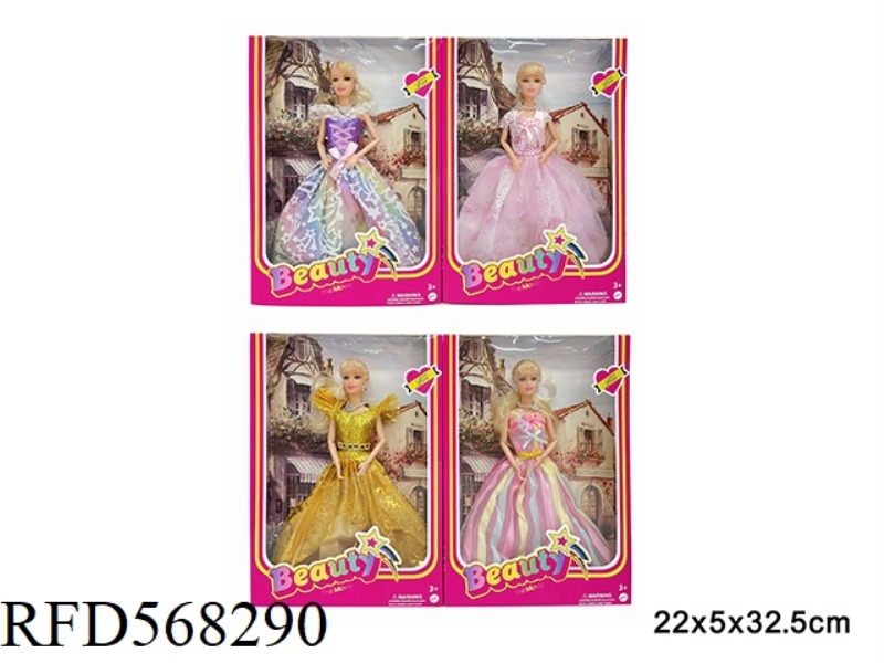 11.5-INCH REAL LIFE BARBIE MOVIE FASHION WEDDING DOLL 4 MIX