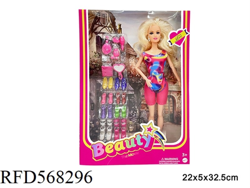11.5-INCH REAL LIFE BARBIE MOVIE FASHION DOLL WITH ACCESSORIES SINGLE STYLE