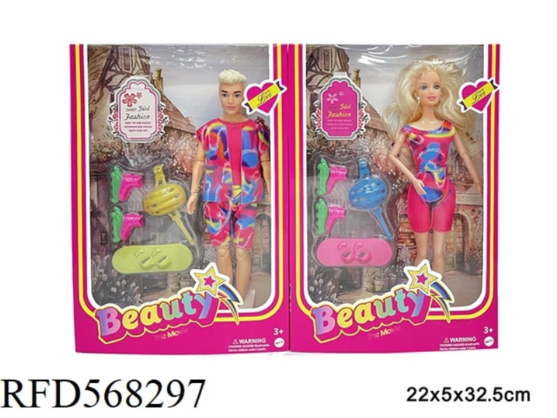 11.5-INCH REAL LIFE BARBIE MOVIE FASHION DOLL WITH ACCESSORIES, 2 MIXED VERSIONS