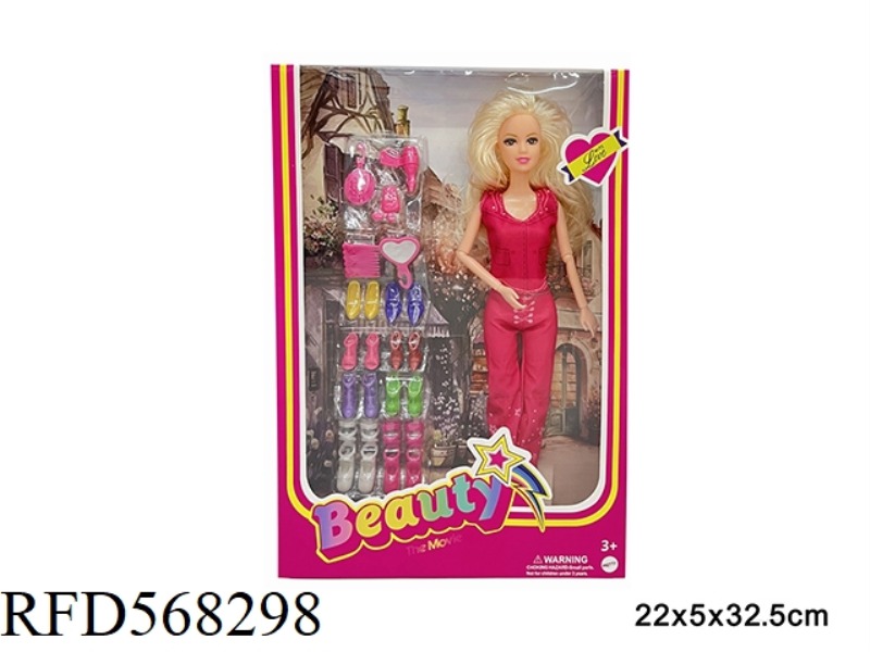 11.5-INCH REAL LIFE BARBIE MOVIE FASHION DOLL WITH ACCESSORIES SINGLE STYLE