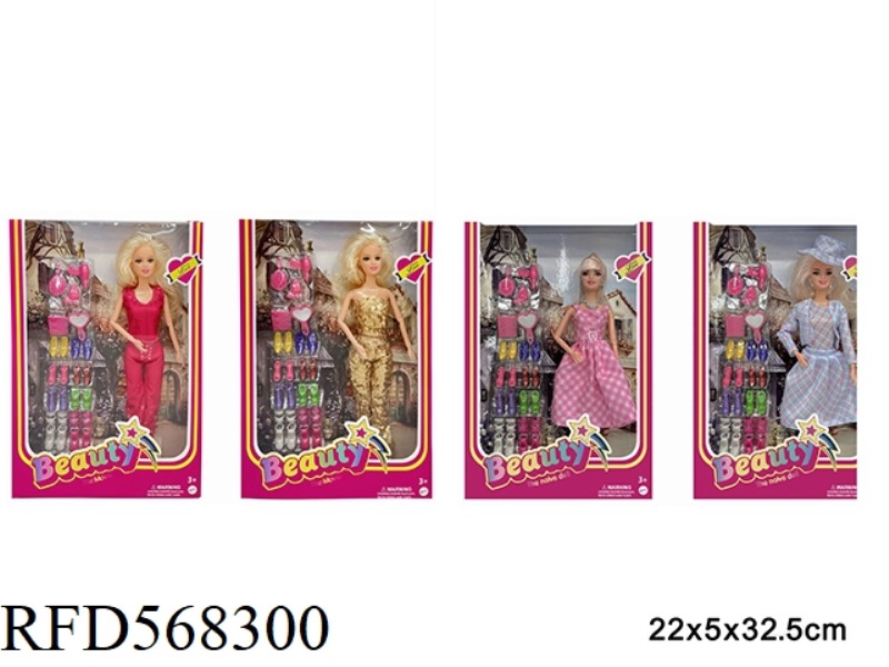 11.5-INCH REAL LIFE BARBIE MOVIE FASHION DOLL WITH ACCESSORIES IN 4 MIXED VERSIONS