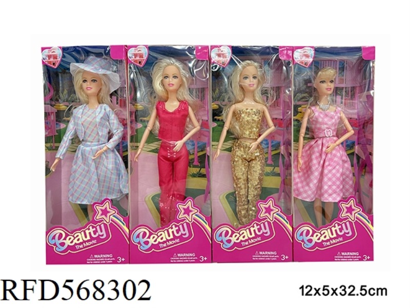 11.5-INCH REAL LIFE BARBIE MOVIE FASHION DOLL 4 MIX