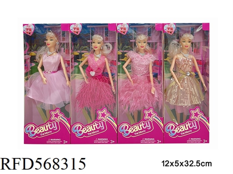 11.5-INCH REAL LIFE BARBIE MOVIE FASHION DOLL 4 MIX