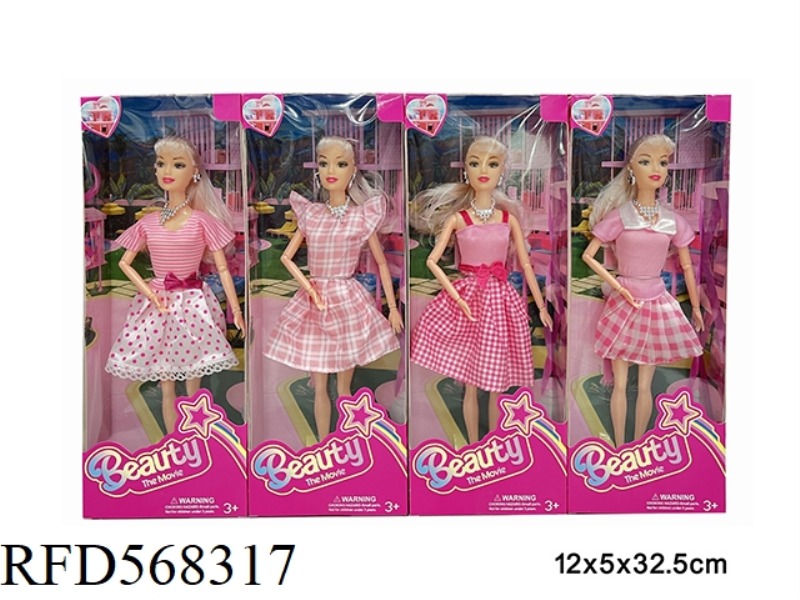 11.5-INCH REAL LIFE BARBIE MOVIE FASHION DOLL 4 MIX