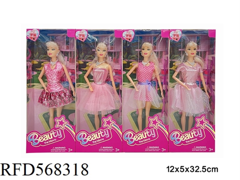 11.5-INCH REAL LIFE BARBIE MOVIE FASHION DOLL 4 MIX