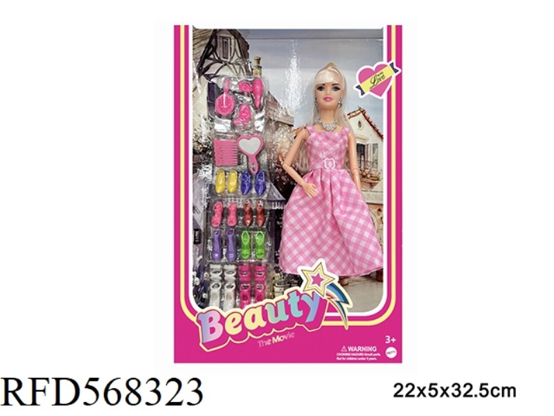 11.5-INCH REAL LIFE BARBIE MOVIE FASHION DOLL WITH ACCESSORIES SINGLE STYLE