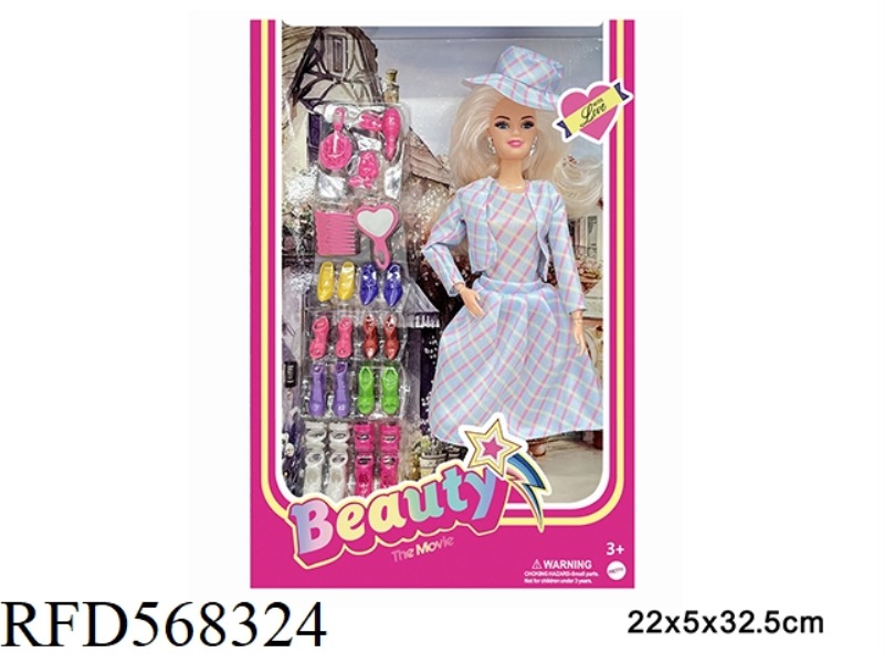11.5-INCH REAL LIFE BARBIE MOVIE FASHION DOLL WITH ACCESSORIES SINGLE STYLE