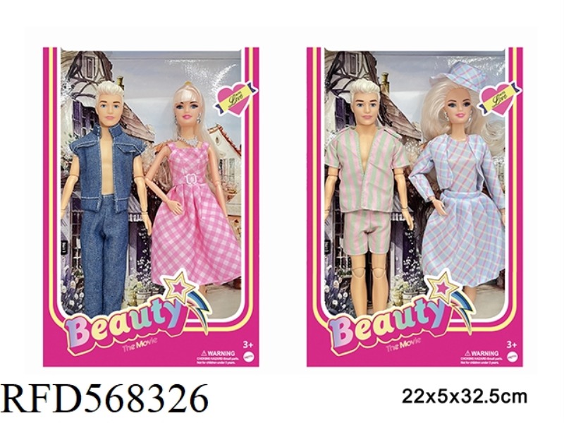 11.5-INCH REAL LIFE BARBIE MOVIE FASHION DOLLS, 2 PIECES, 2 MIXED MODELS