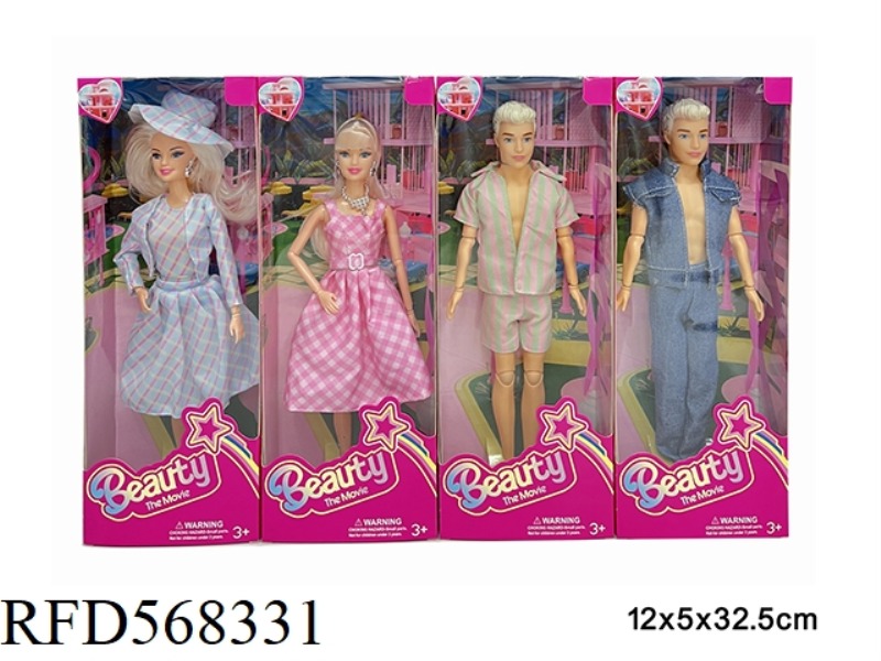 11.5-INCH REAL LIFE BARBIE MOVIE FASHION DOLL 4 MIX