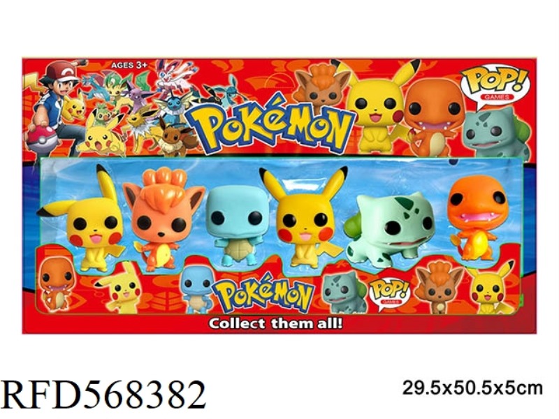 4-INCH Q-VERSION ENAMEL POP SPRITE, 6 PIECES, 1 MODEL