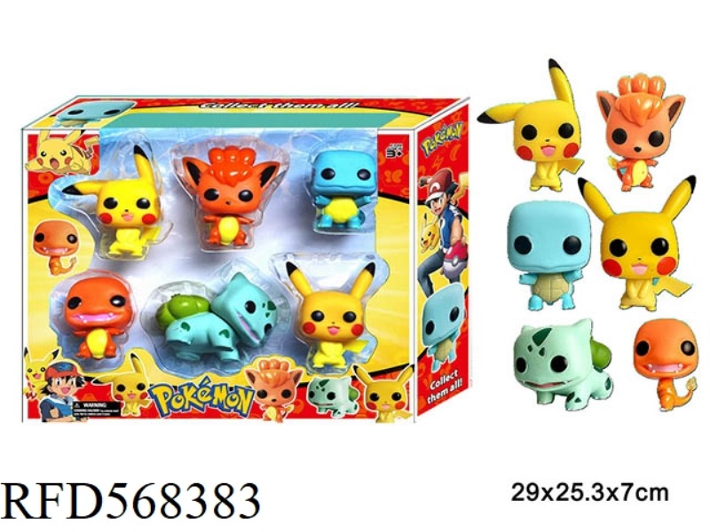4-INCH Q-VERSION ENAMEL POP SPRITE, 6 PIECES, 1 MODEL