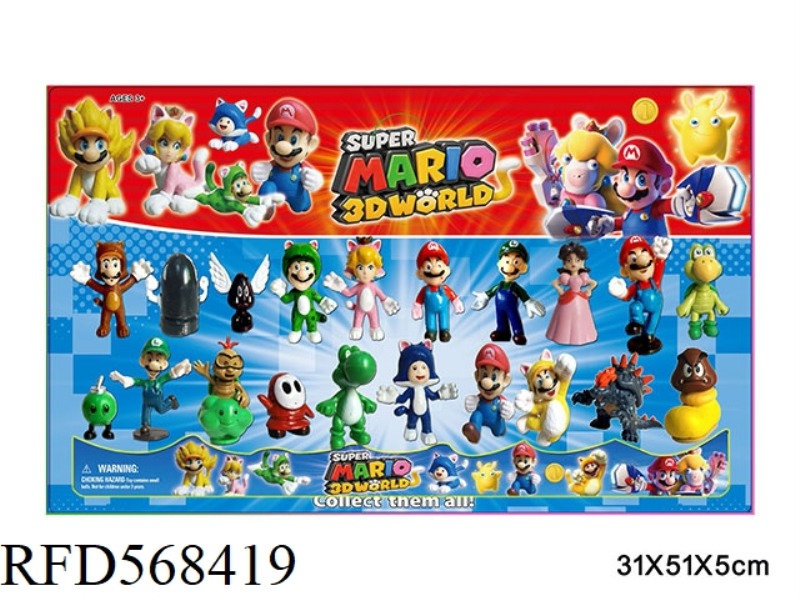 2.5 INCH SUPER MARIO 20 PIECES 1 MODEL