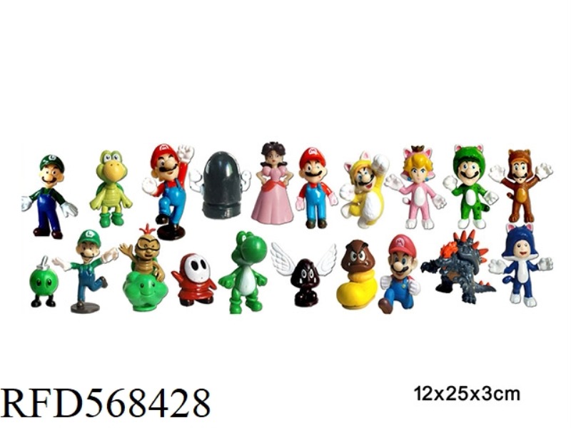 2.5 INCH SUPER MARIO SINGLE OPP BAG WITH 20 MIXED OPTIONS