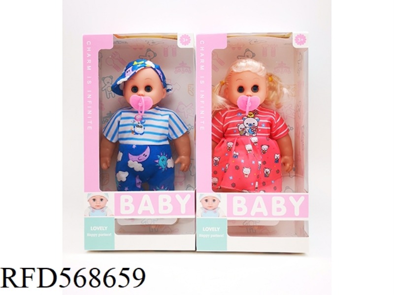 12 INCH EMPTY BODY WITH MUSIC IC PACIFIER DOLL WITH PACIFIER 2 MIXED MODELS