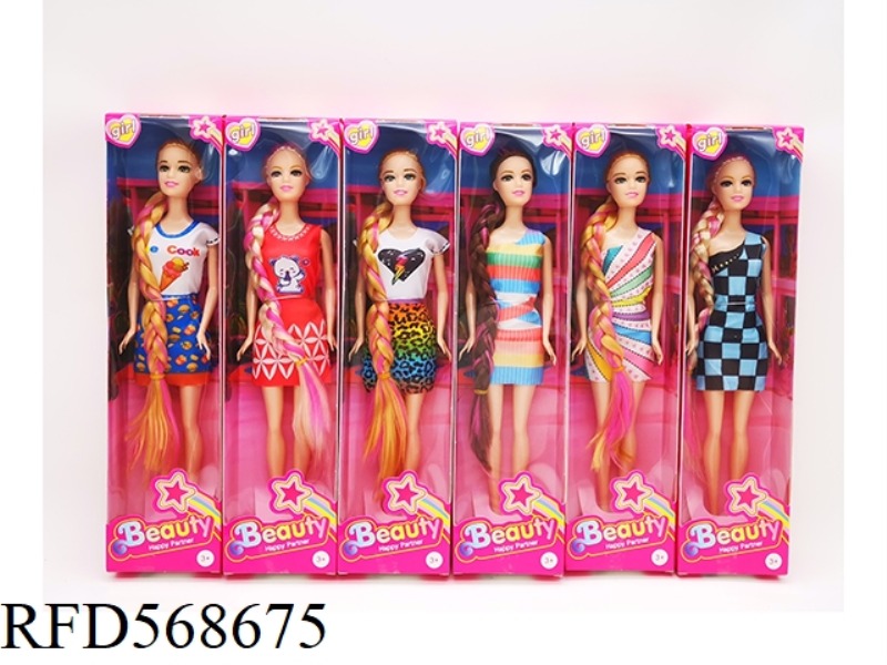 11.5-INCH JOINT SOLID BODY LONG BRAID FASHION LATEST BARBIE 6 HYBRID