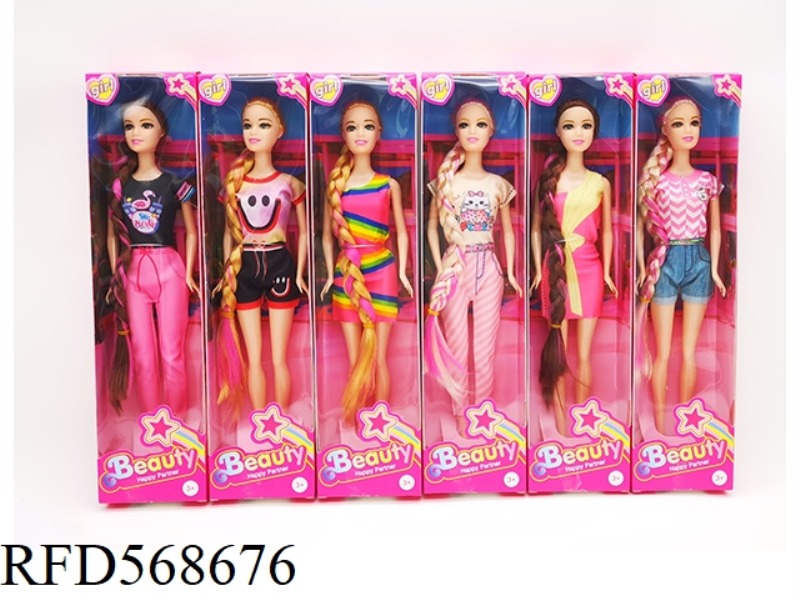 11.5-INCH JOINT SOLID BODY LONG BRAID FASHION LATEST BARBIE 6 HYBRID
