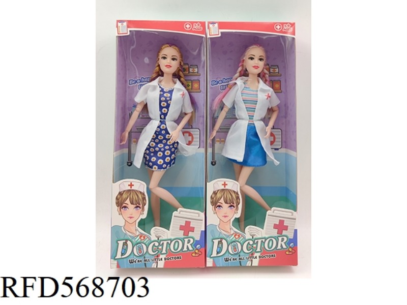 11 INCH SOLID BODY AND 11 JOINT DOCTOR BARBIE 2 MIXED OUTFITS