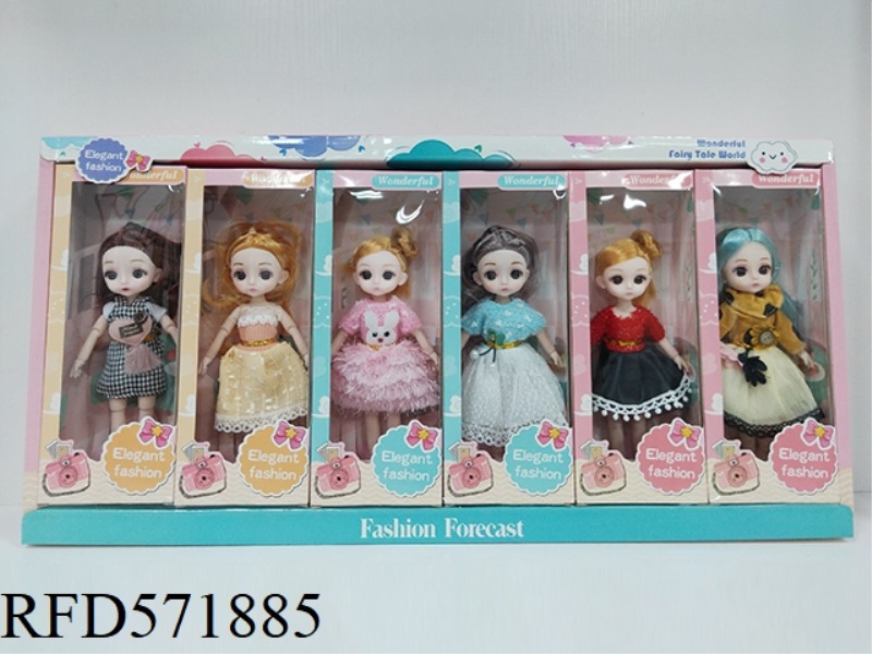 BARBIE DOLLS 6PCS