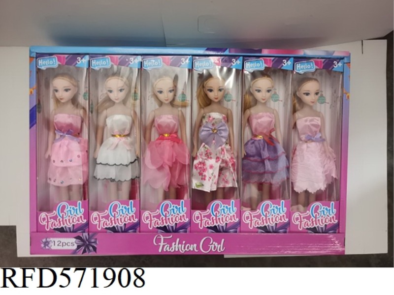 11 INCH BARBIE 12PCS