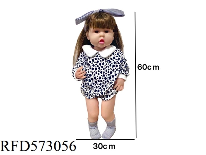 60CM FLOWER POINT BOW GIRL BABY