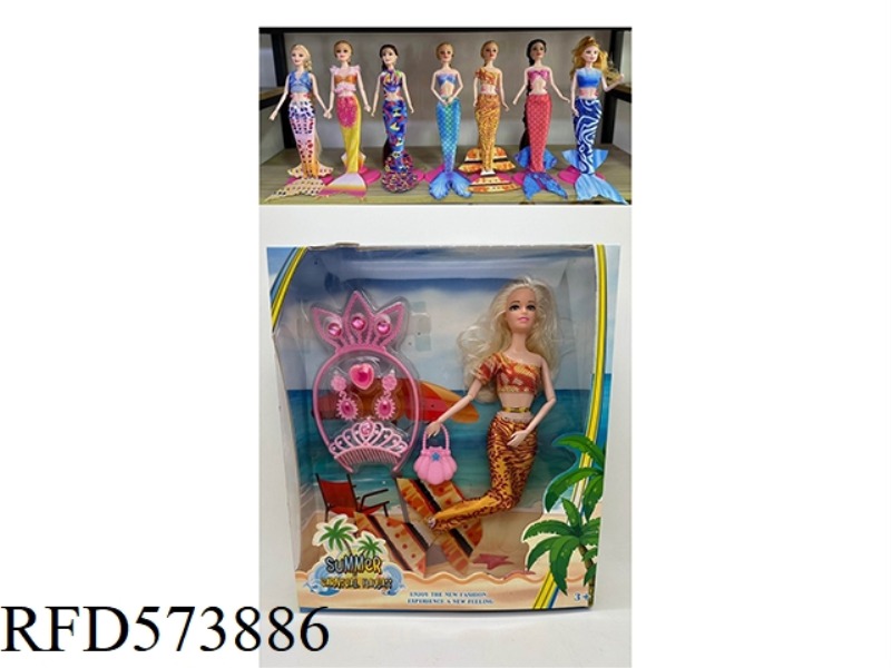11 INCH 11 JOINT MERMAID BARBIE+ACCESSORIES