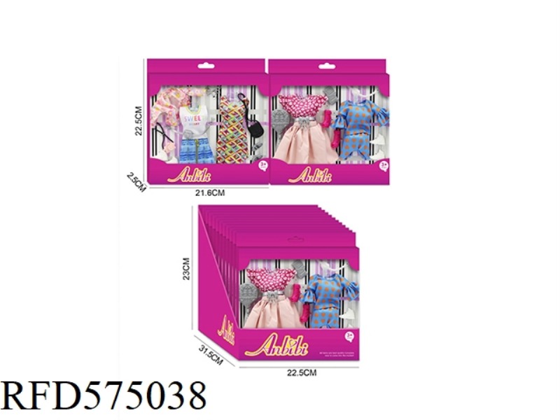 FASHION DOLL CHANGE 12PCS