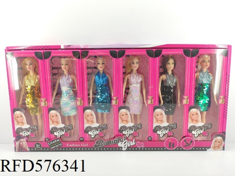 11-INCH REAL 6-JOINT BARBIE SUIT 6PCS