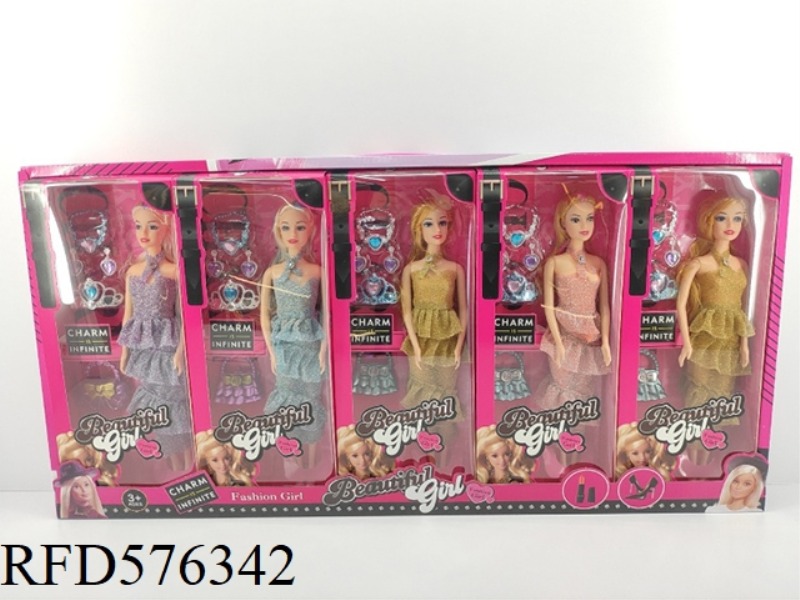 11-INCH REAL 6-JOINT BARBIE SUIT 5PCS