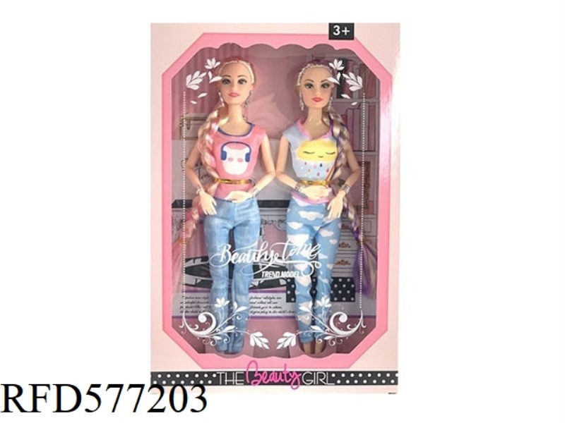 11.5-INCH 9-JOINT BARBIE SPORTSWEAR WITH BIG BRAIDS