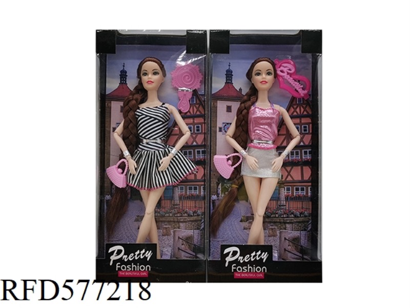 11.5-INCH 11-JOINT FASHION BARBIE BRACELET BAG MIRROR