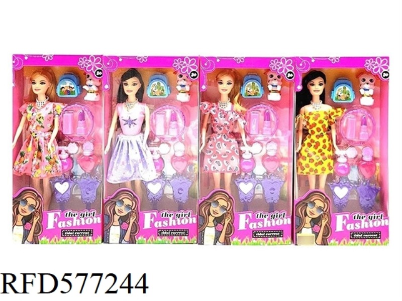 11.5 INCH REAL HANDS LEISURE SUIT FASHION BARBIE DRESS MAKEUP PLASTIC ACCESSORIES.