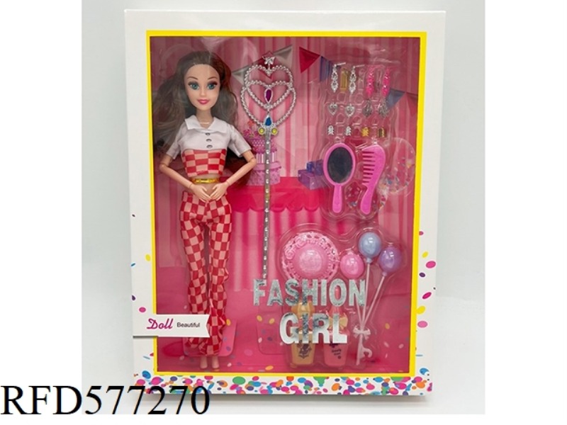 11.5-INCH 9-JOINT LEISURE SUIT FASHION BARBIE HAT BALLOON ACCESSORIES DRESS PLASTIC ACCESSORIES MAGI