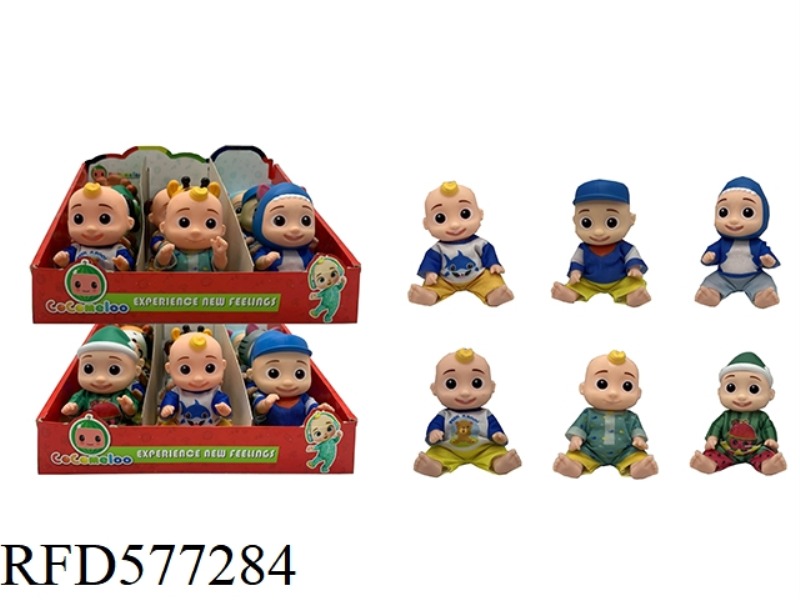 6.5 INCH REAL COCOMELON DOLLS 6 12PC MIXED