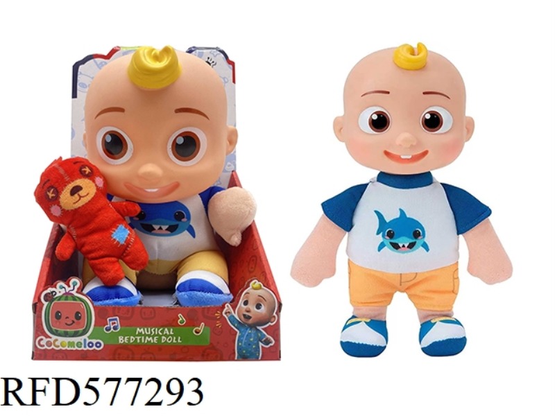 14 INCH VINYL COTTON COCOMELON SUPER BABY WITH THEME MUSIC 4 DIFFERENT THEME MUSIC [120 SECONDS]