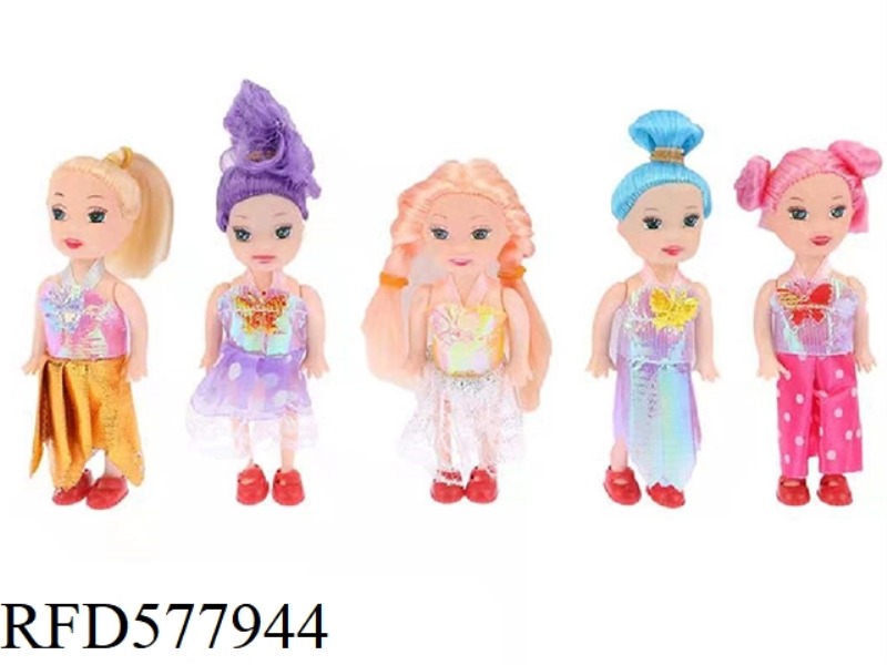 5 DOLLS IN FULL SIZE